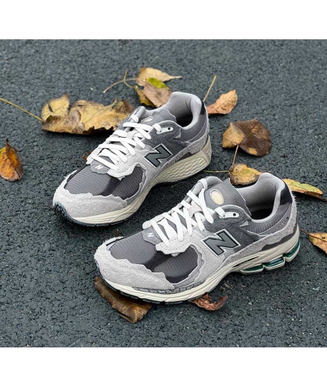 NEW BALANCE Серые текстильные кроссовки, фото 3