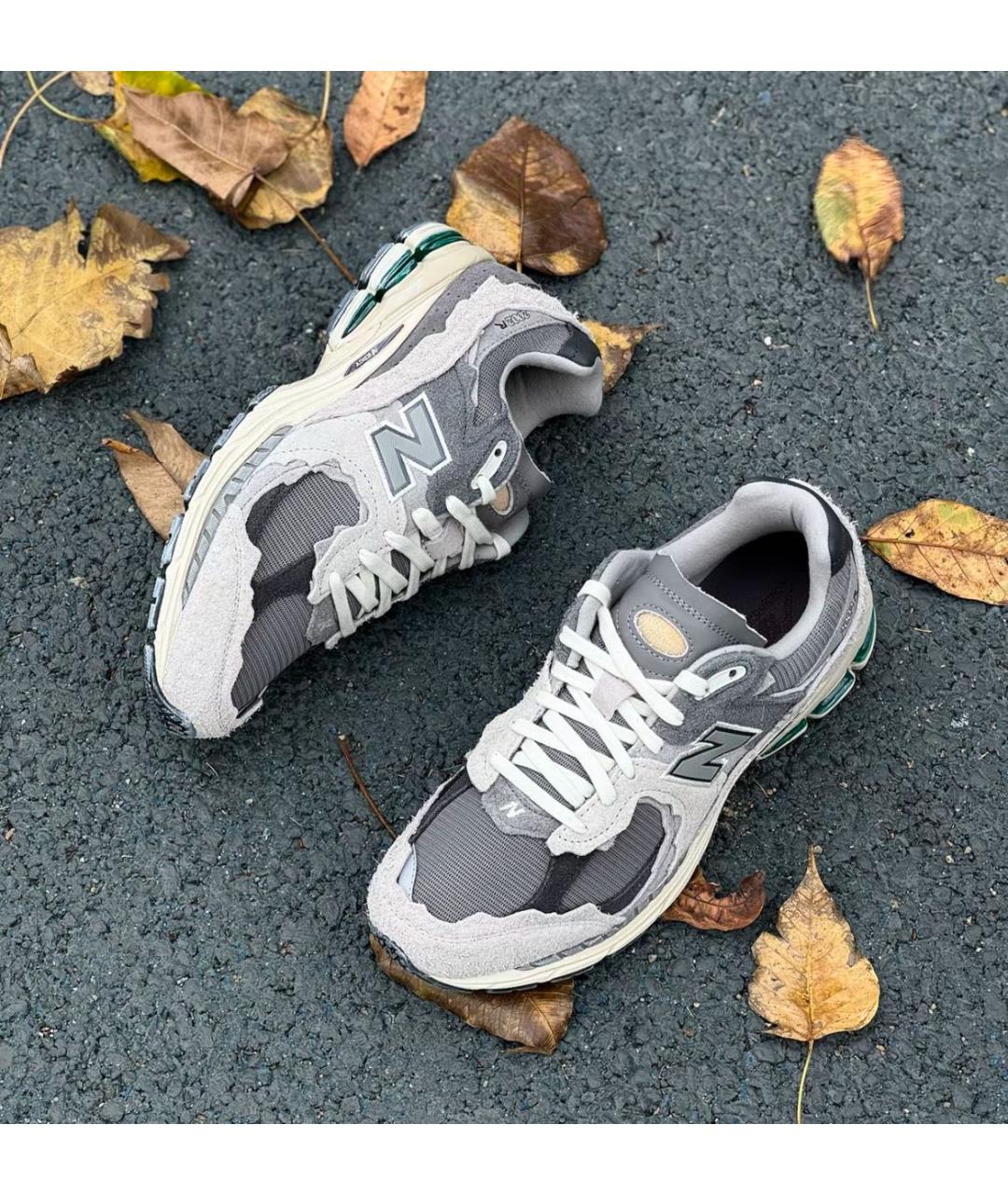 NEW BALANCE Серые текстильные кроссовки, фото 6