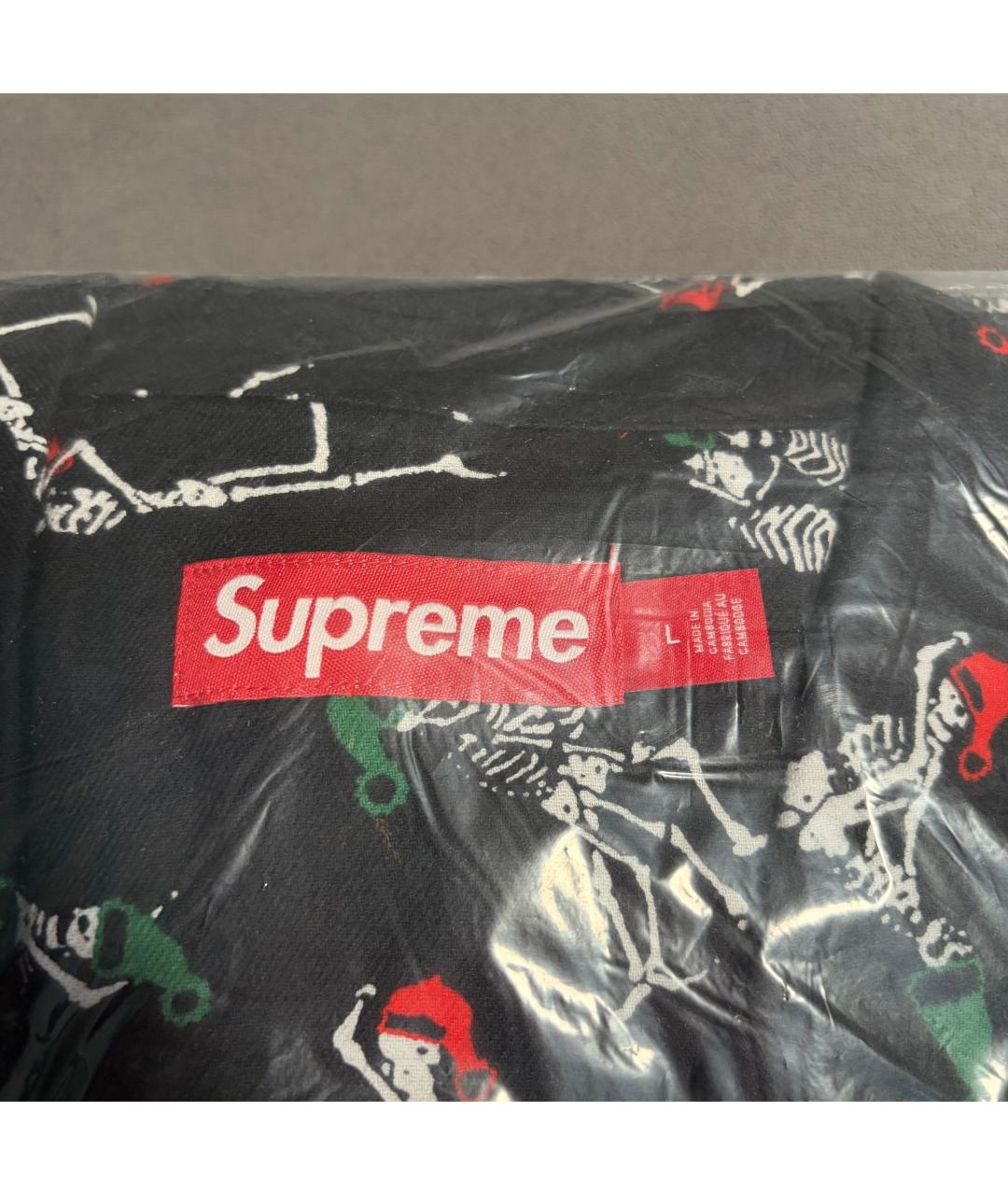 SUPREME Черная хлопковая пижама, фото 7