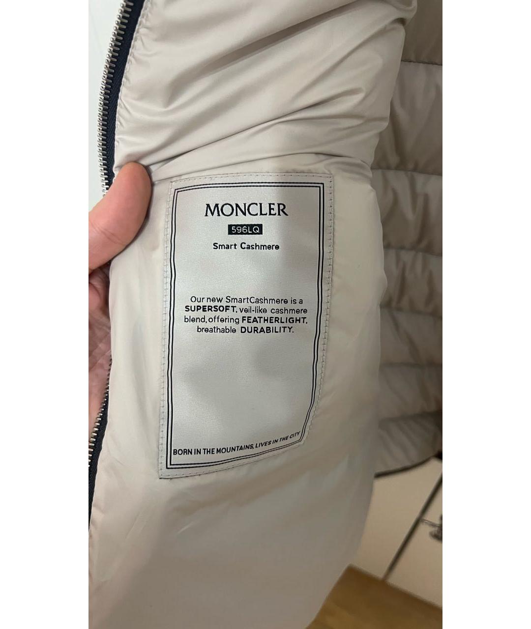 MONCLER Серый кашемировый жилет, фото 3