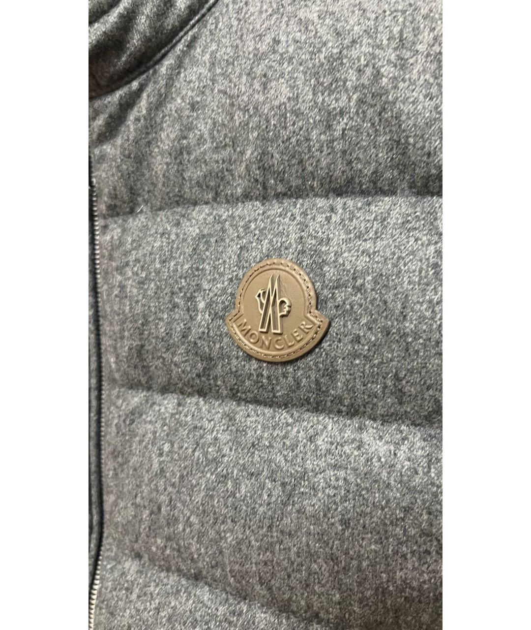 MONCLER Серый кашемировый жилет, фото 4