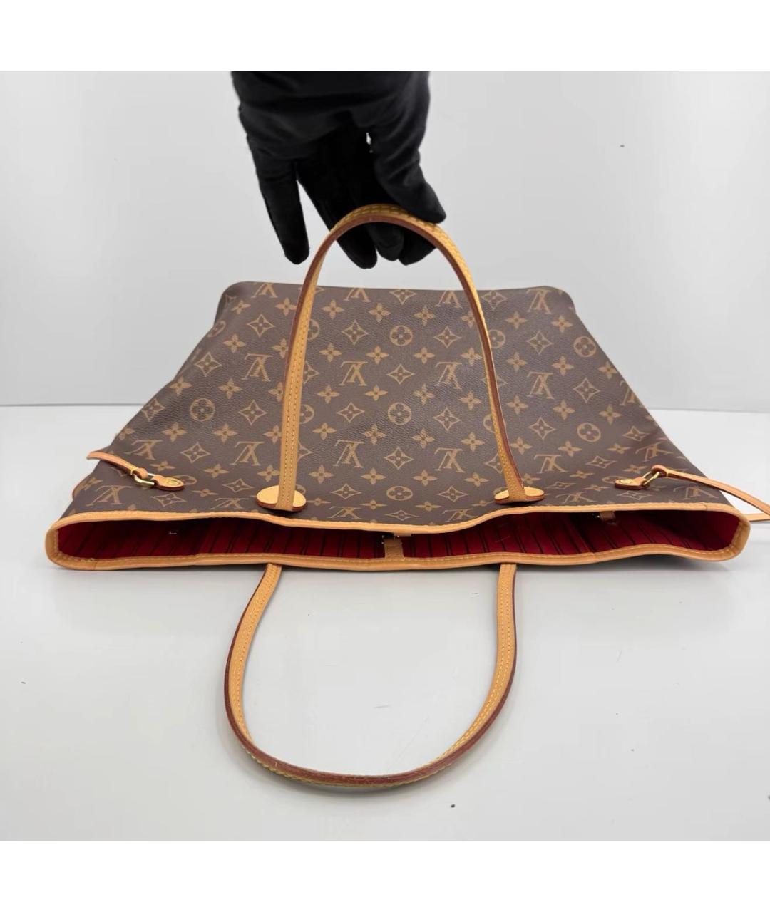LOUIS VUITTON Коричневая сумка тоут, фото 7