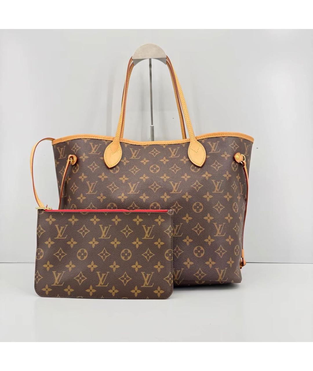 LOUIS VUITTON Коричневая сумка тоут, фото 9