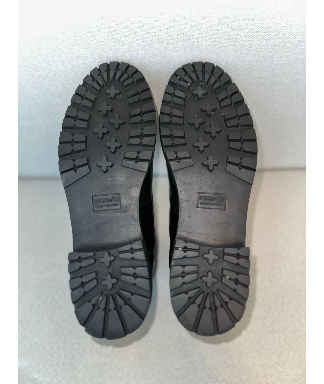 HERMES Черные низкие ботинки, фото 4