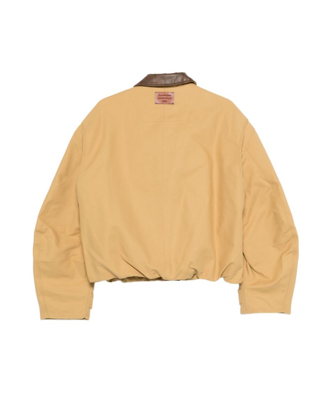 ACNE STUDIOS Бежевая хлопковая куртка, фото 2