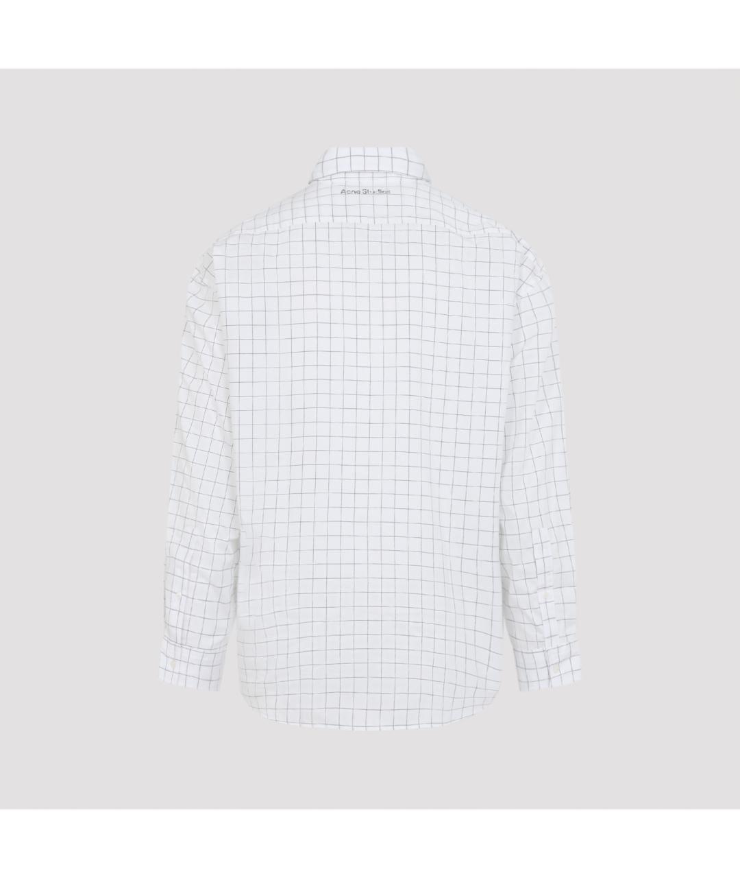 ACNE STUDIOS Белая хлопковая кэжуал рубашка, фото 3