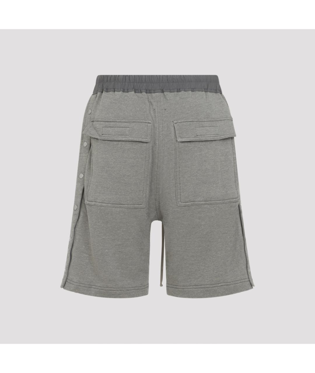 RICK OWENS DRKSHDW Серые хлопковые шорты, фото 3