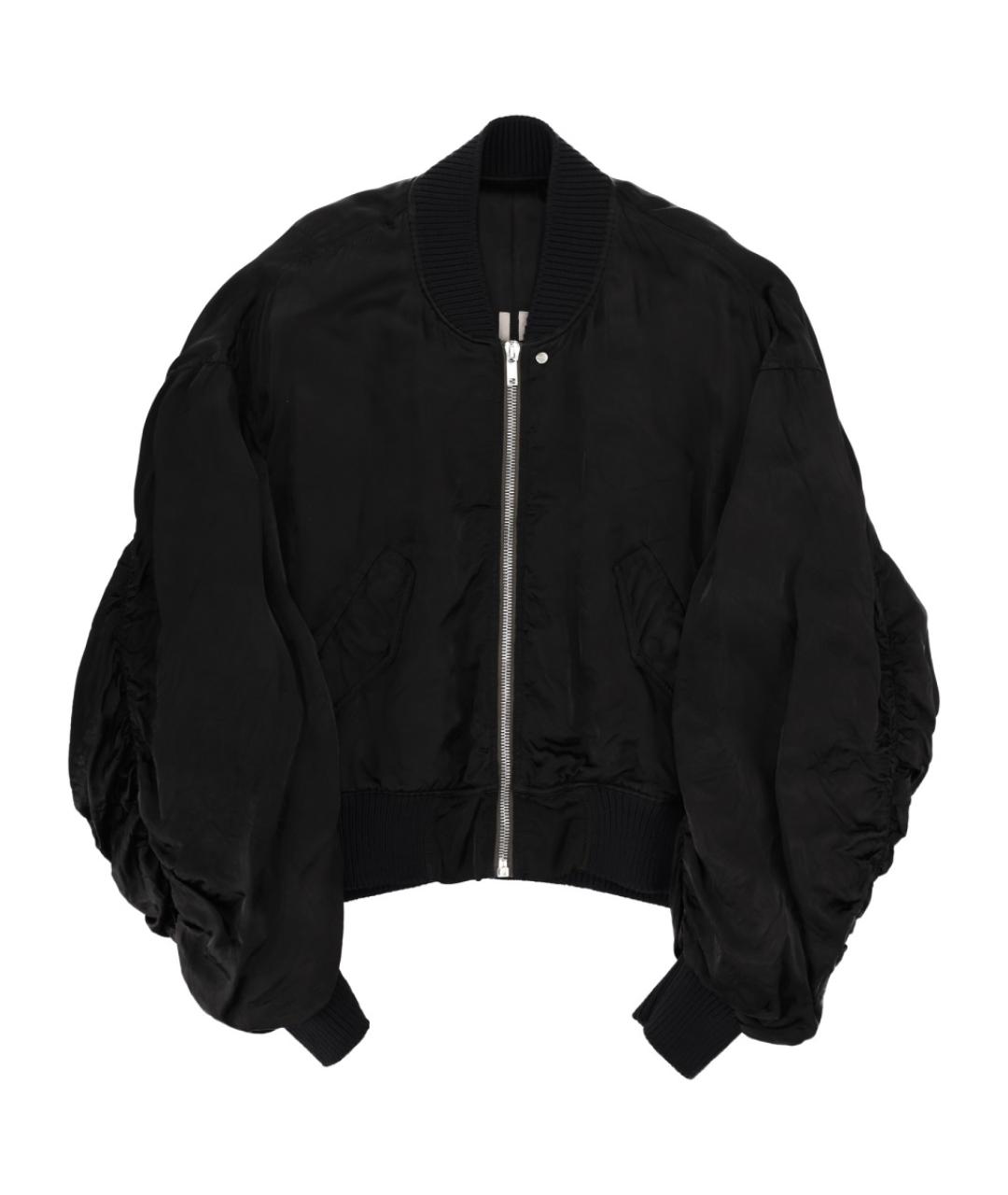 RICK OWENS Черная вискозная куртка, фото 1