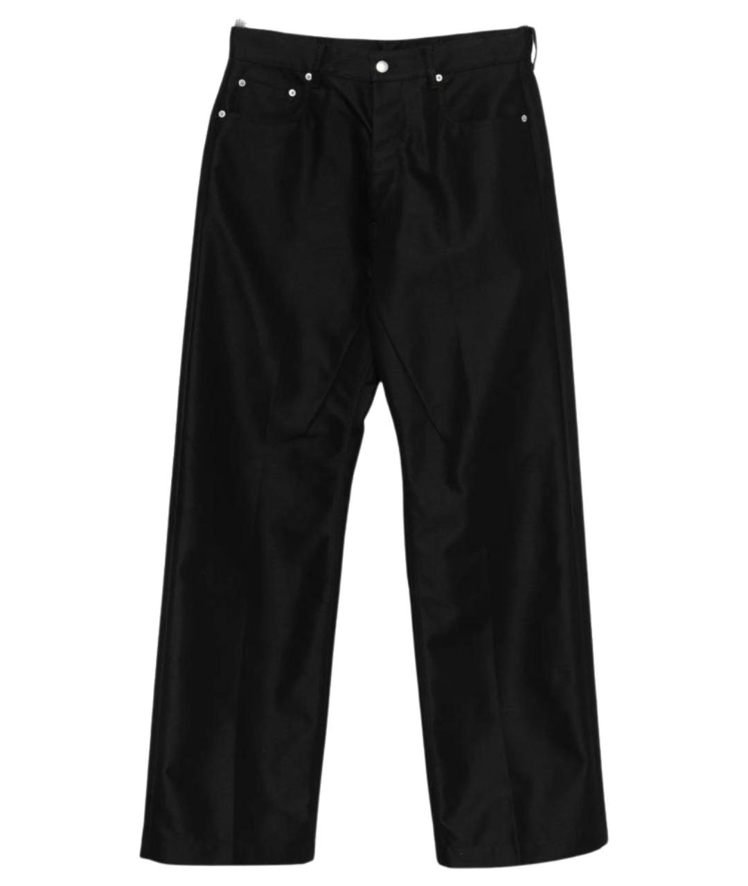 RICK OWENS Черные прямые джинсы, фото 1