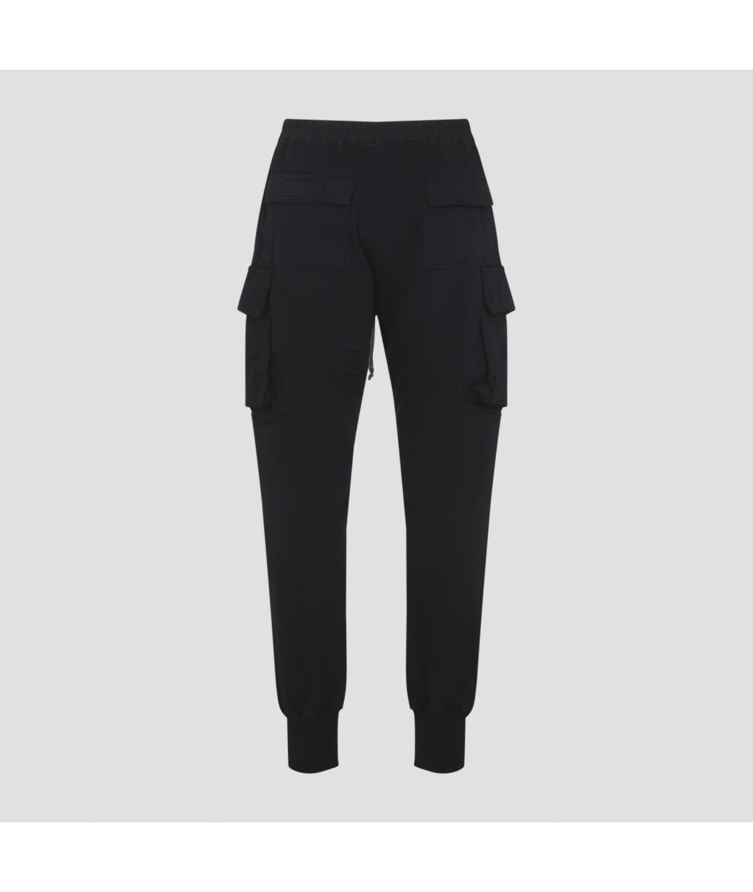 RICK OWENS DRKSHDW Черные хлопковые повседневные брюки, фото 3