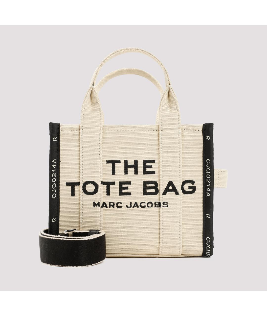 MARC JACOBS Бежевая тканевая сумка тоут, фото 2
