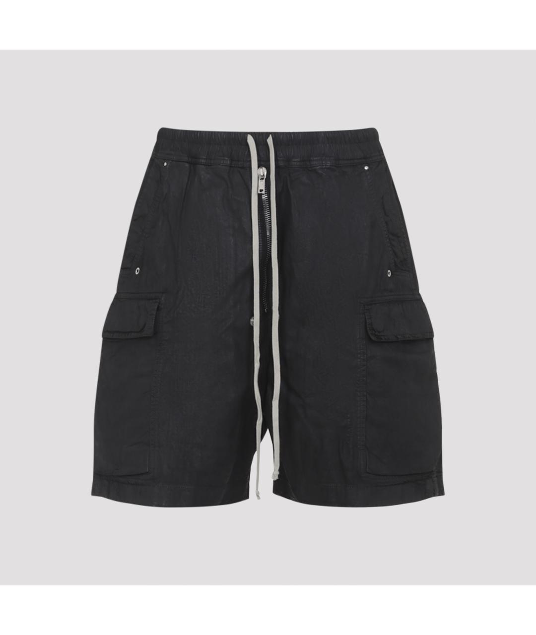 RICK OWENS DRKSHDW Черные хлопковые шорты, фото 2