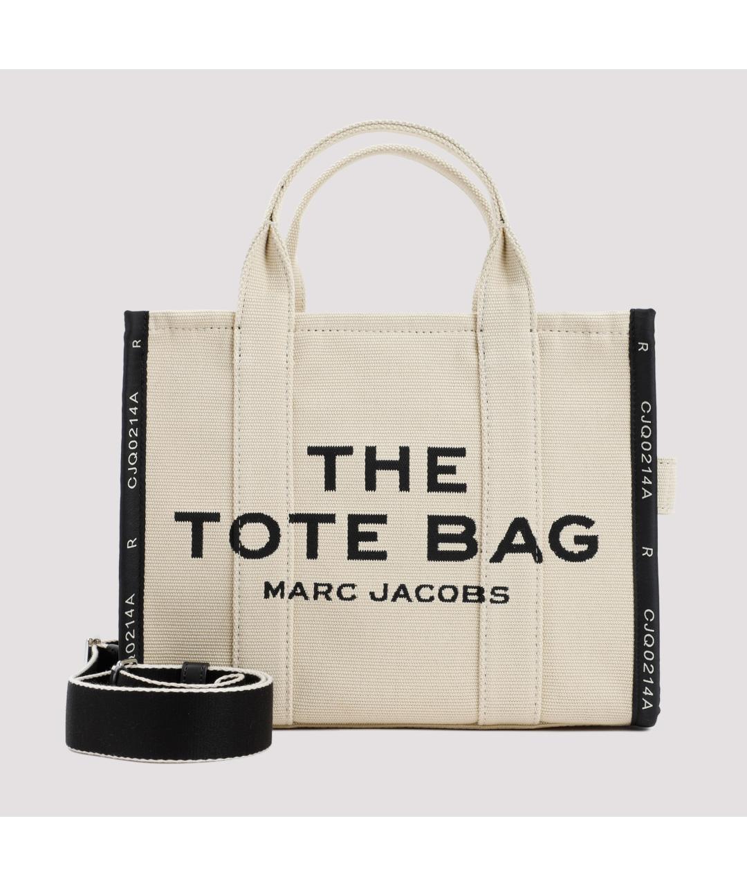 MARC JACOBS Белая тканевая сумка тоут, фото 2