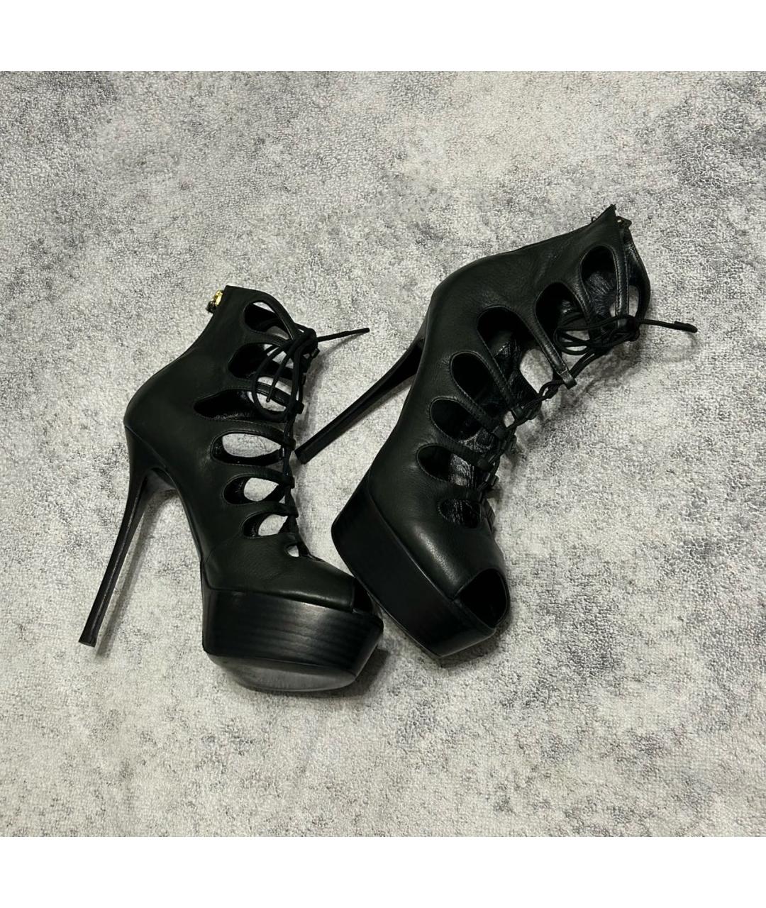 ALEXANDER MCQUEEN Антрацитовые ботильоны, фото 9