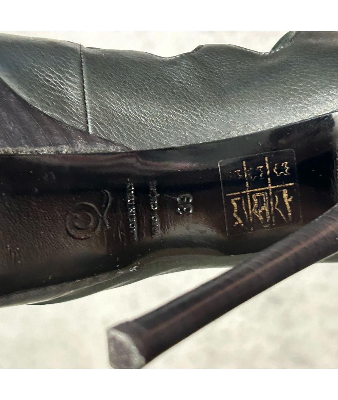 ALEXANDER MCQUEEN Антрацитовые ботильоны, фото 6