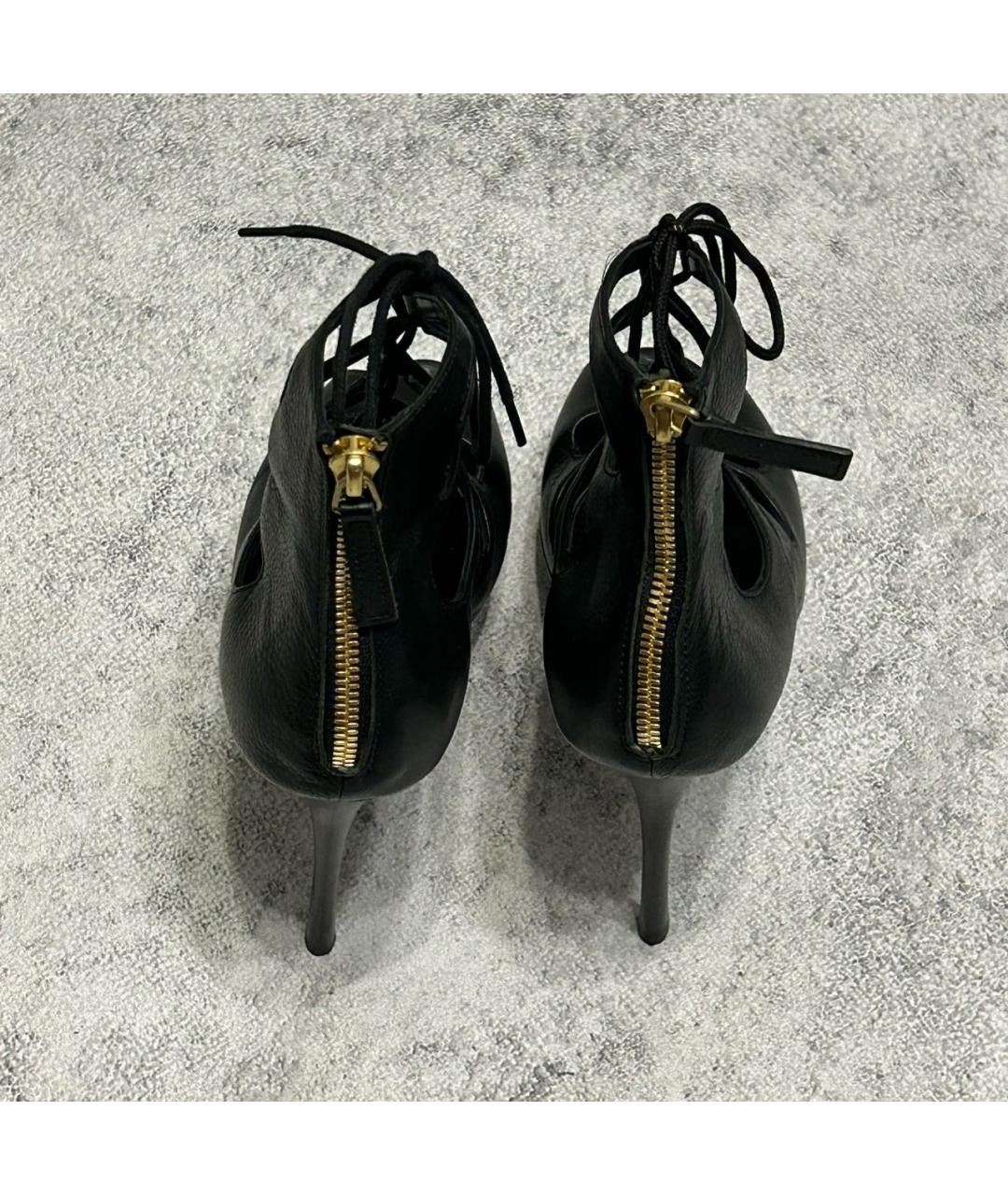 ALEXANDER MCQUEEN Антрацитовые ботильоны, фото 5