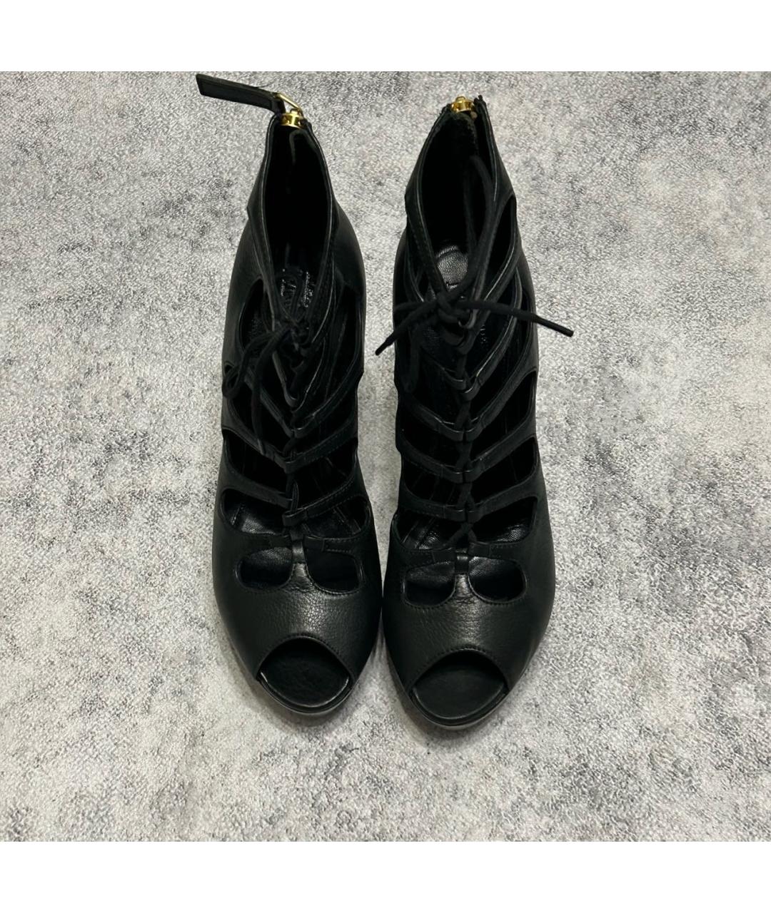 ALEXANDER MCQUEEN Антрацитовые ботильоны, фото 3