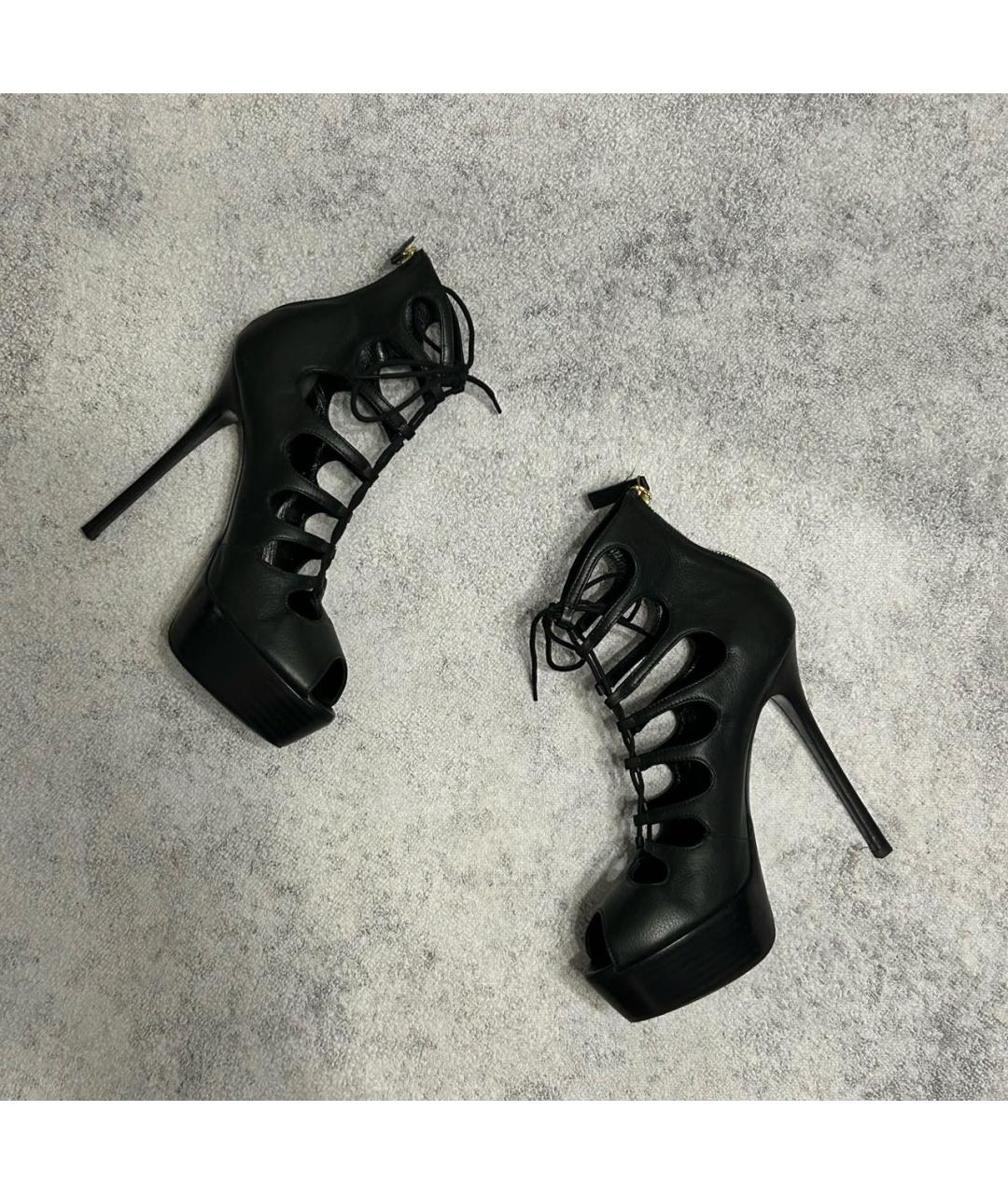 ALEXANDER MCQUEEN Антрацитовые ботильоны, фото 8