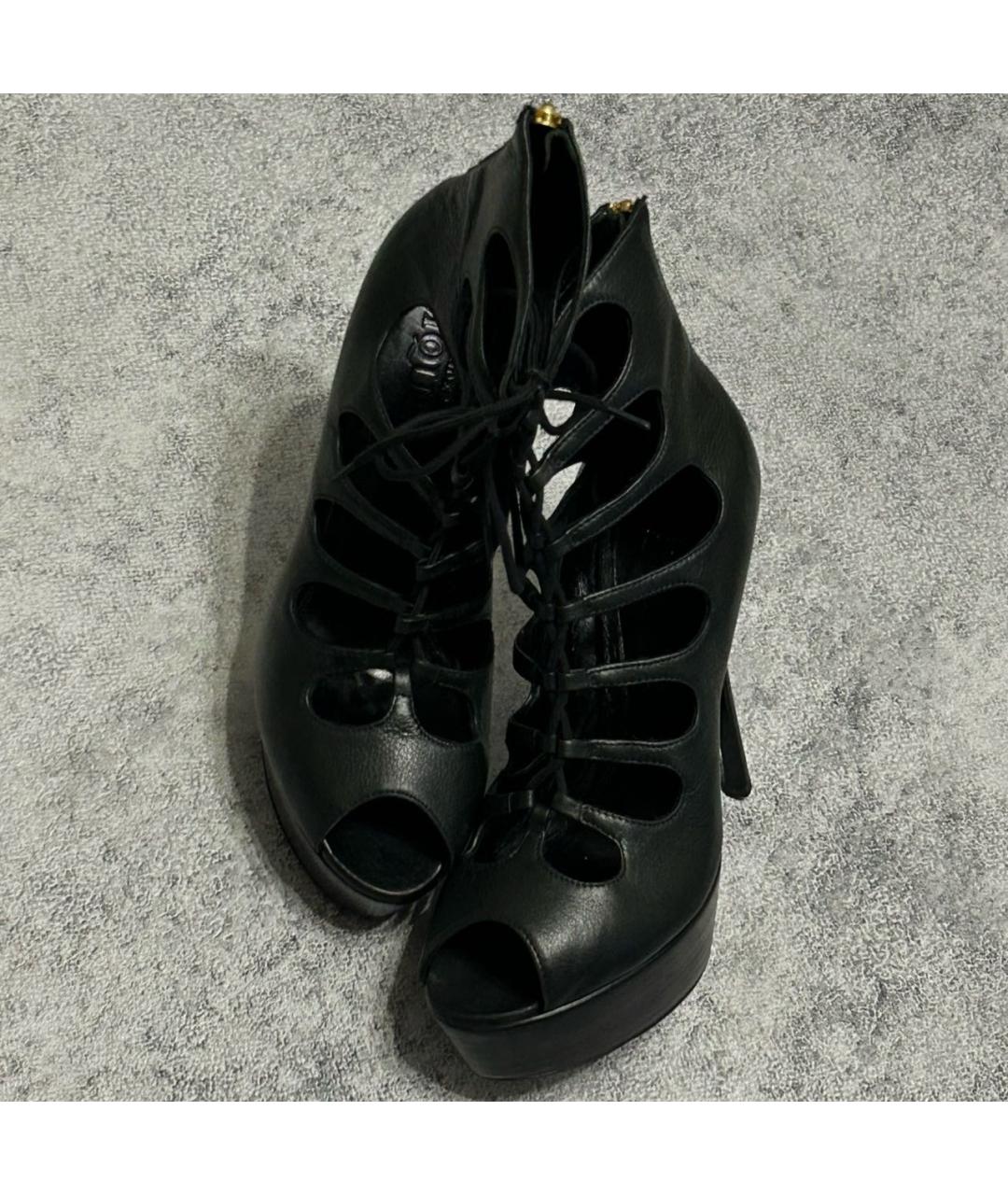 ALEXANDER MCQUEEN Антрацитовые ботильоны, фото 2