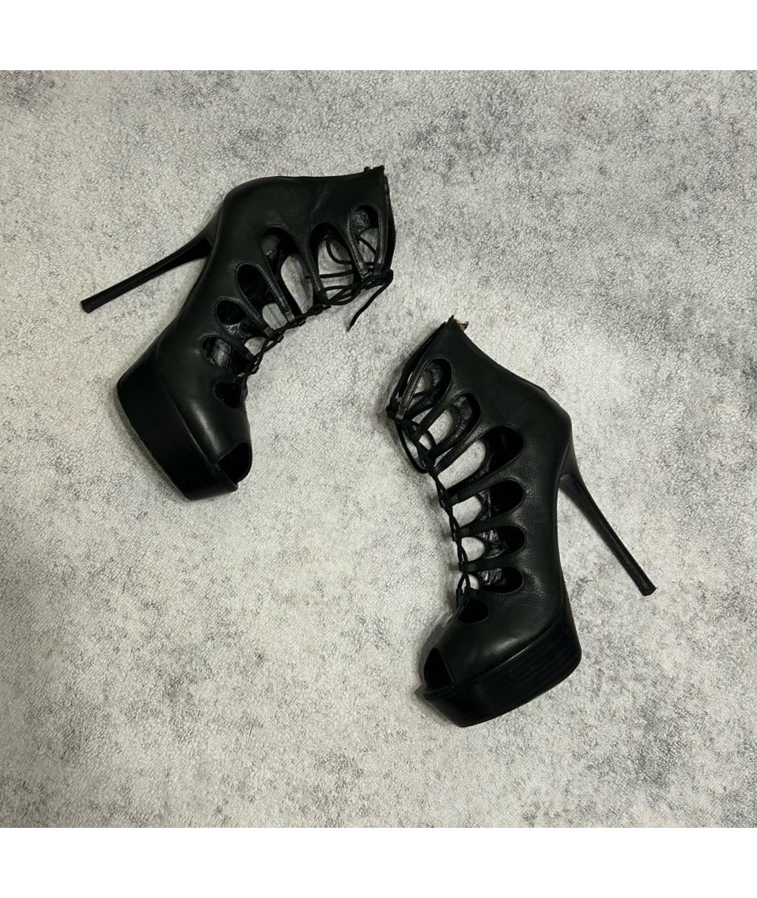 ALEXANDER MCQUEEN Антрацитовые ботильоны, фото 7