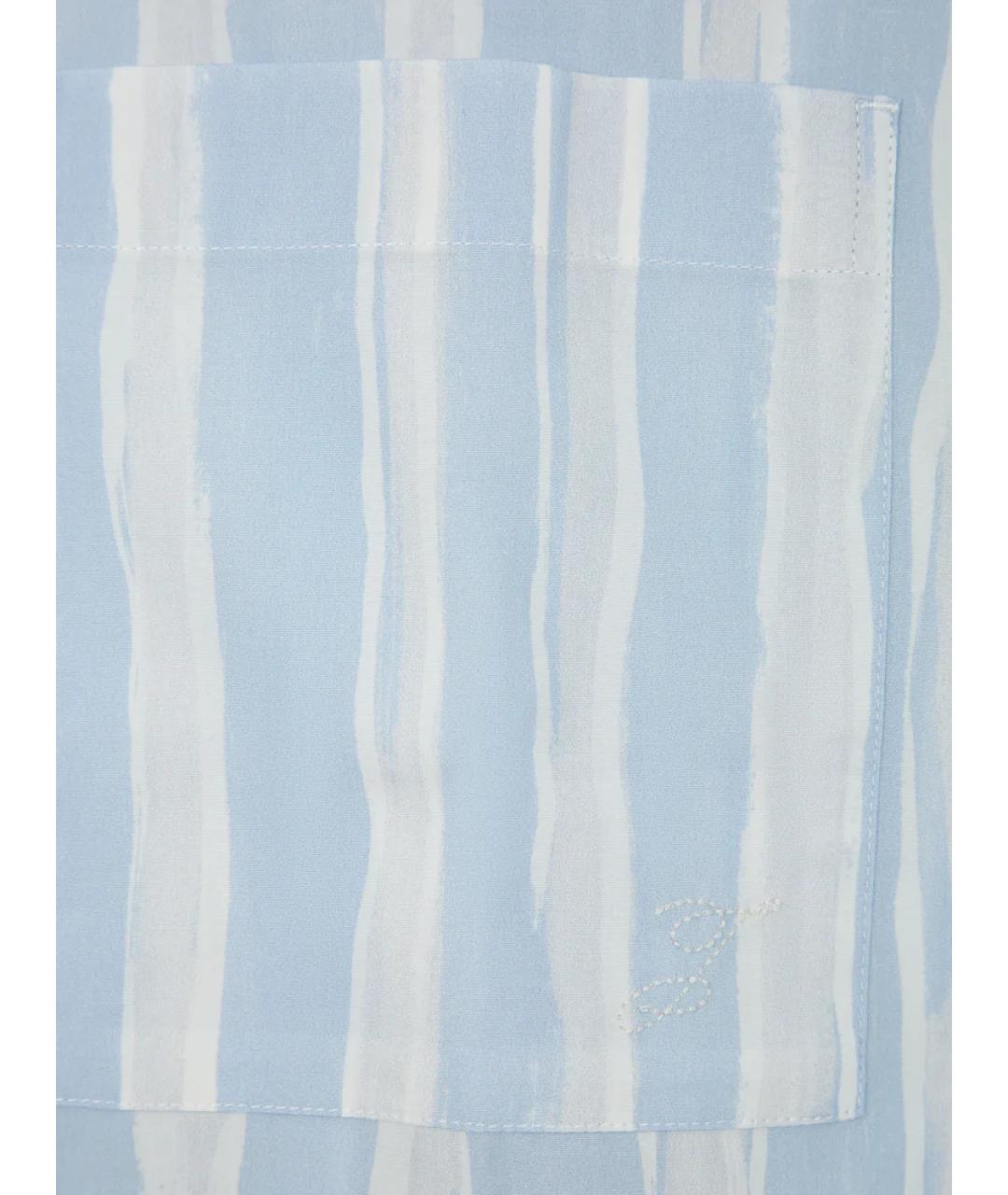 JACQUEMUS Голубая хлопковая кэжуал рубашка, фото 7