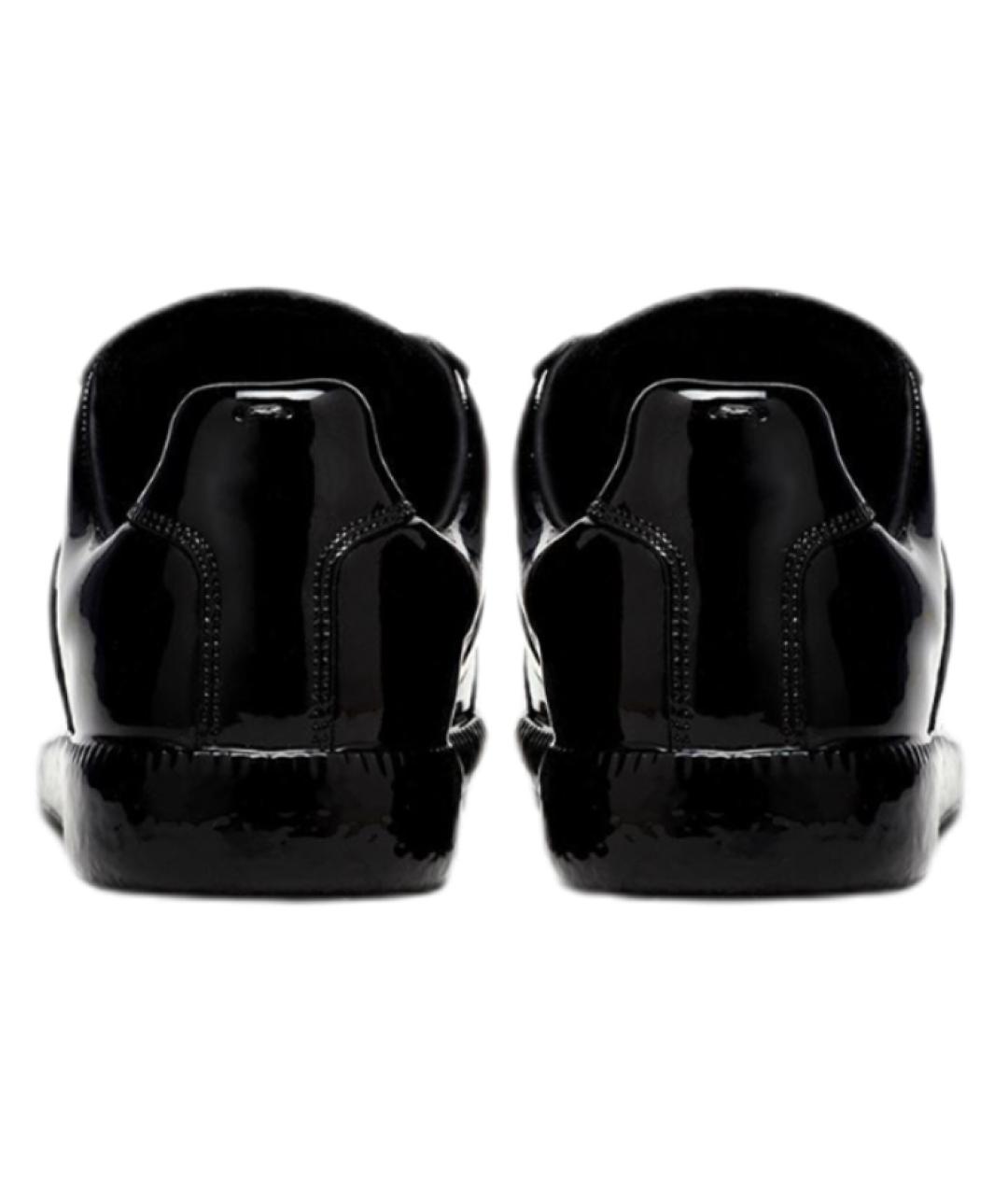 MAISON MARGIELA Черные кожаные кеды, фото 5