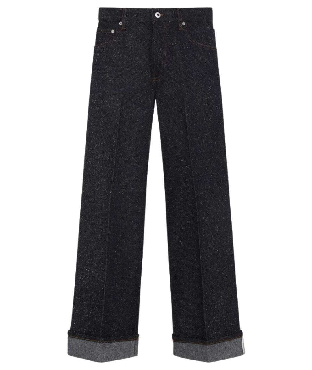 BURBERRY Синие хлопковые прямые джинсы, фото 1