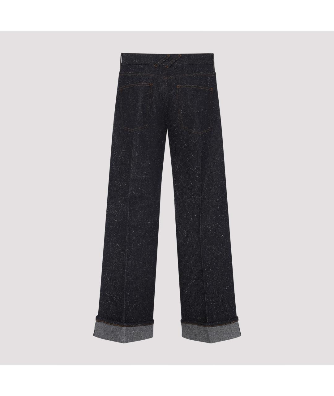 BURBERRY Синие хлопковые прямые джинсы, фото 3