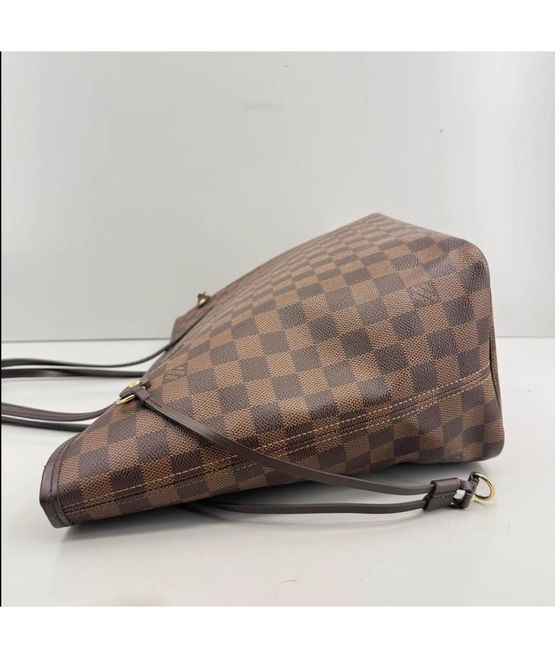 LOUIS VUITTON Коричневая кожаная сумка тоут, фото 2