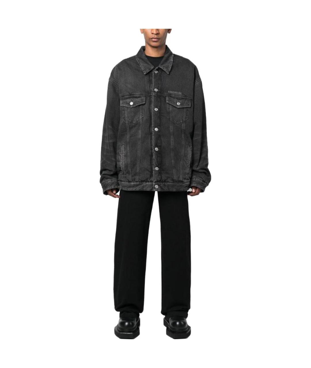 BALENCIAGA Черная деним куртка, фото 2