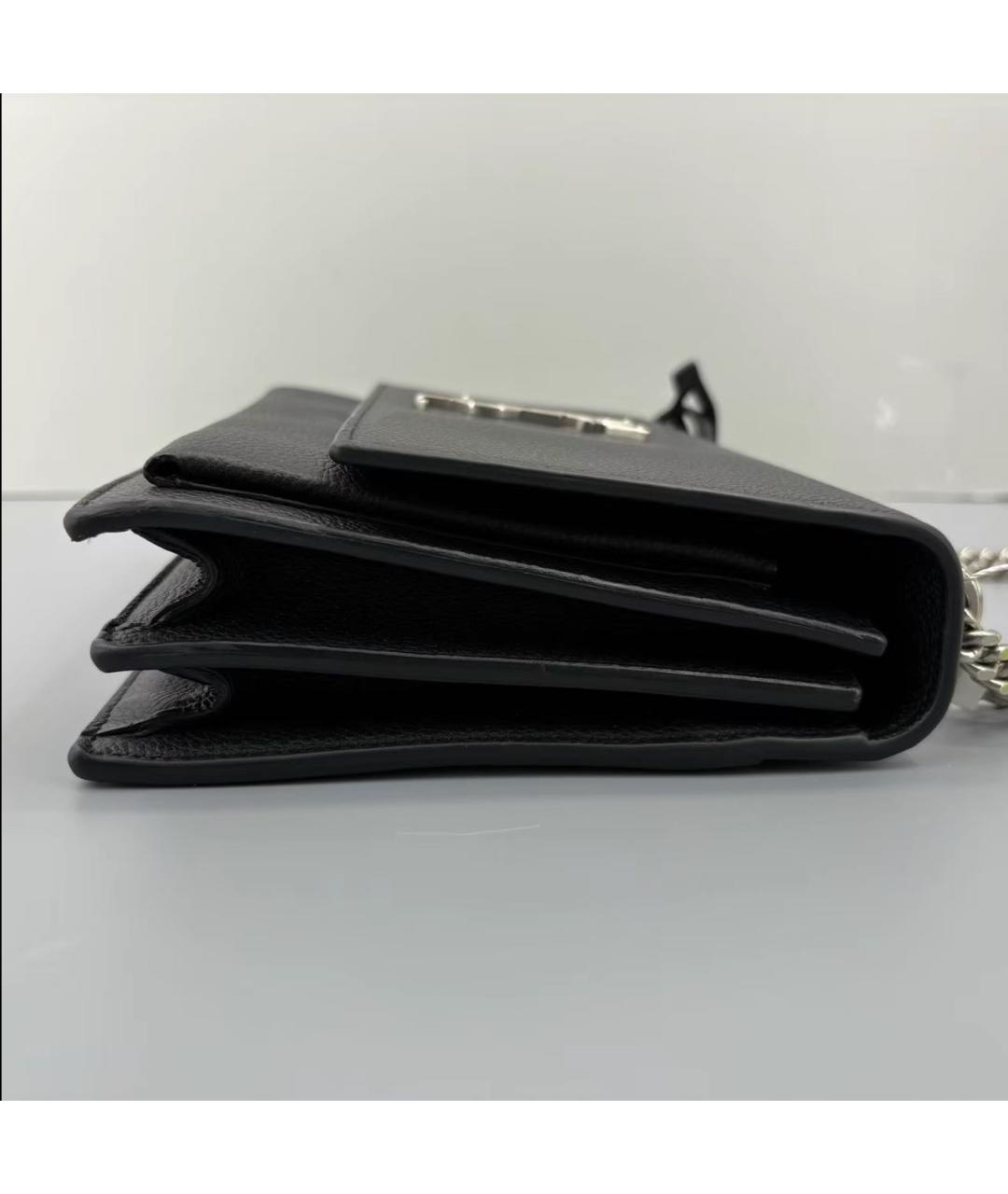SAINT LAURENT Черная кожаная сумка через плечо, фото 4