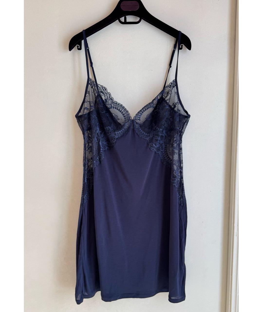 LA PERLA Темно-синяя пижамы и сорочки, фото 3