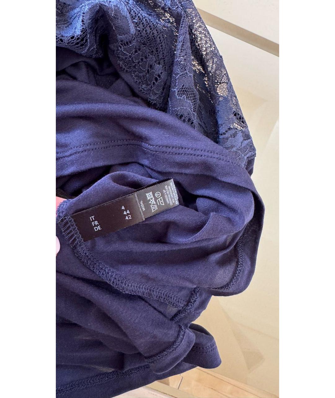 LA PERLA Темно-синяя пижамы и сорочки, фото 7