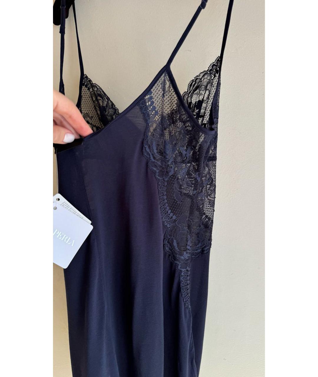 LA PERLA Темно-синяя пижамы и сорочки, фото 6