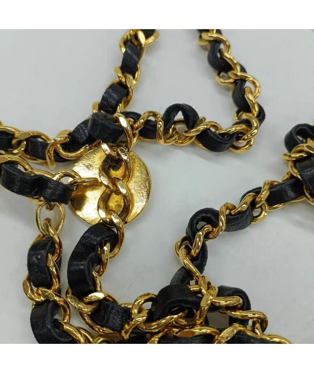 CHANEL Черный кожаный ремень, фото 5