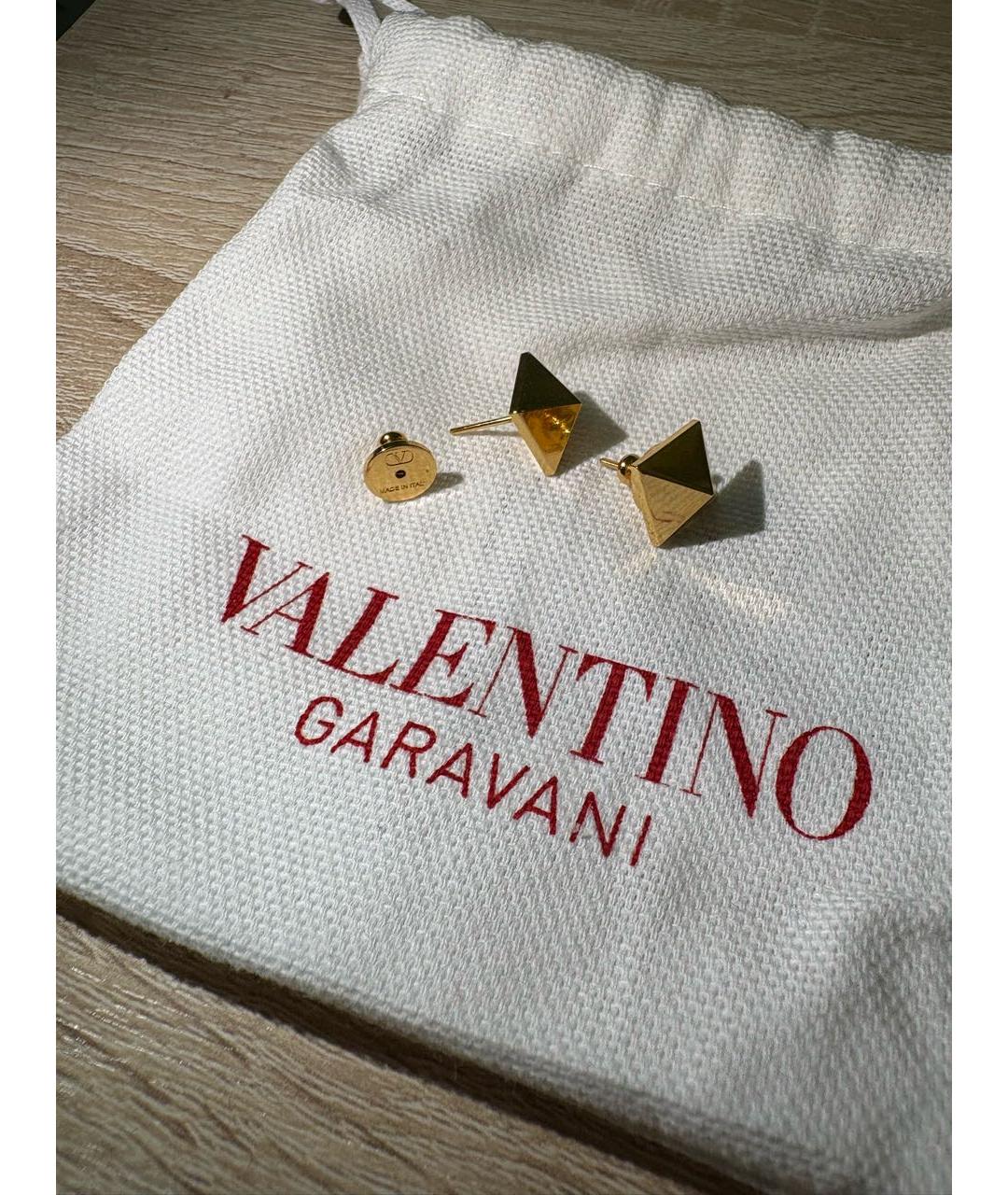 VALENTINO Золотые металлические серьги, фото 2
