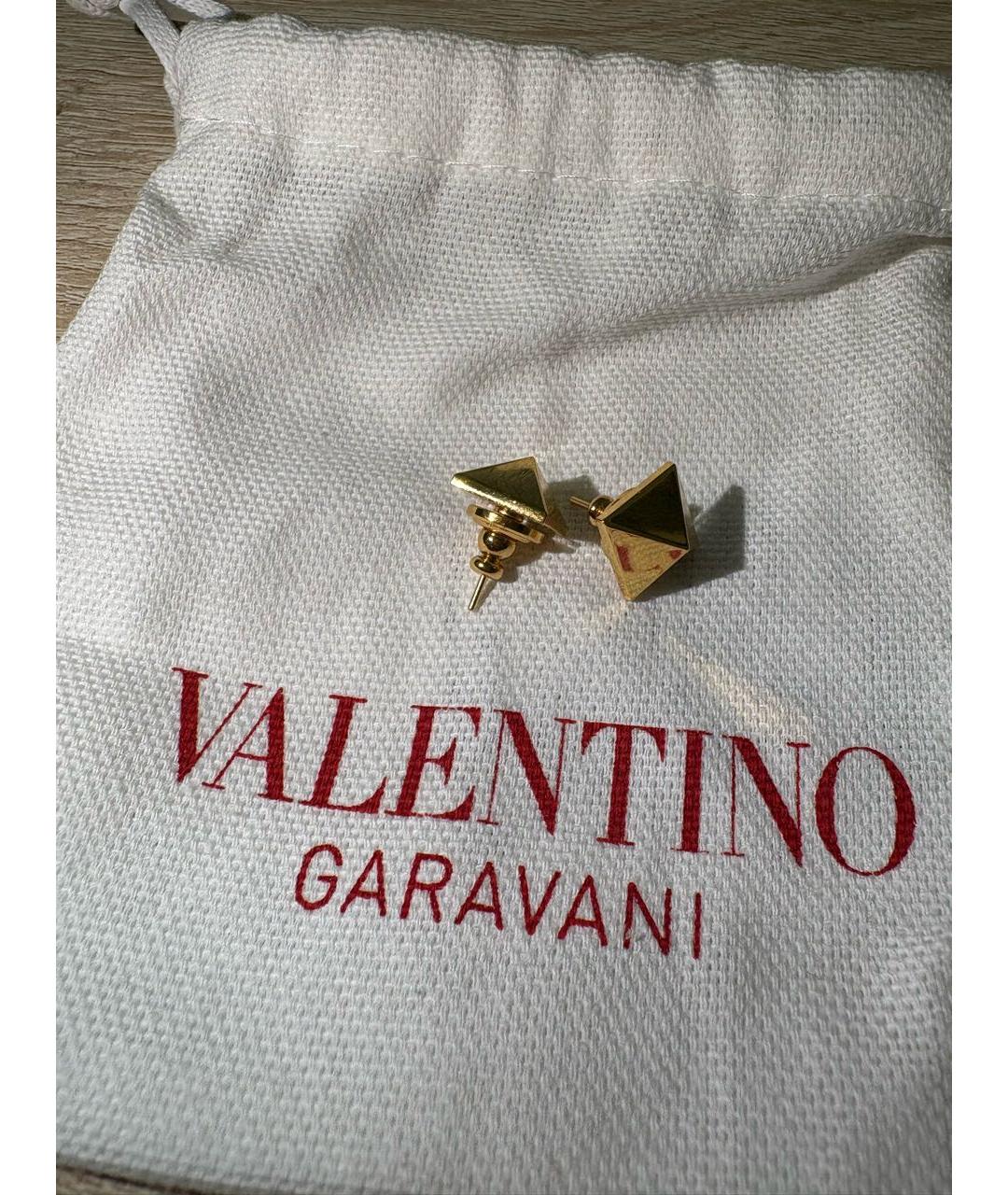 VALENTINO Золотые металлические серьги, фото 3