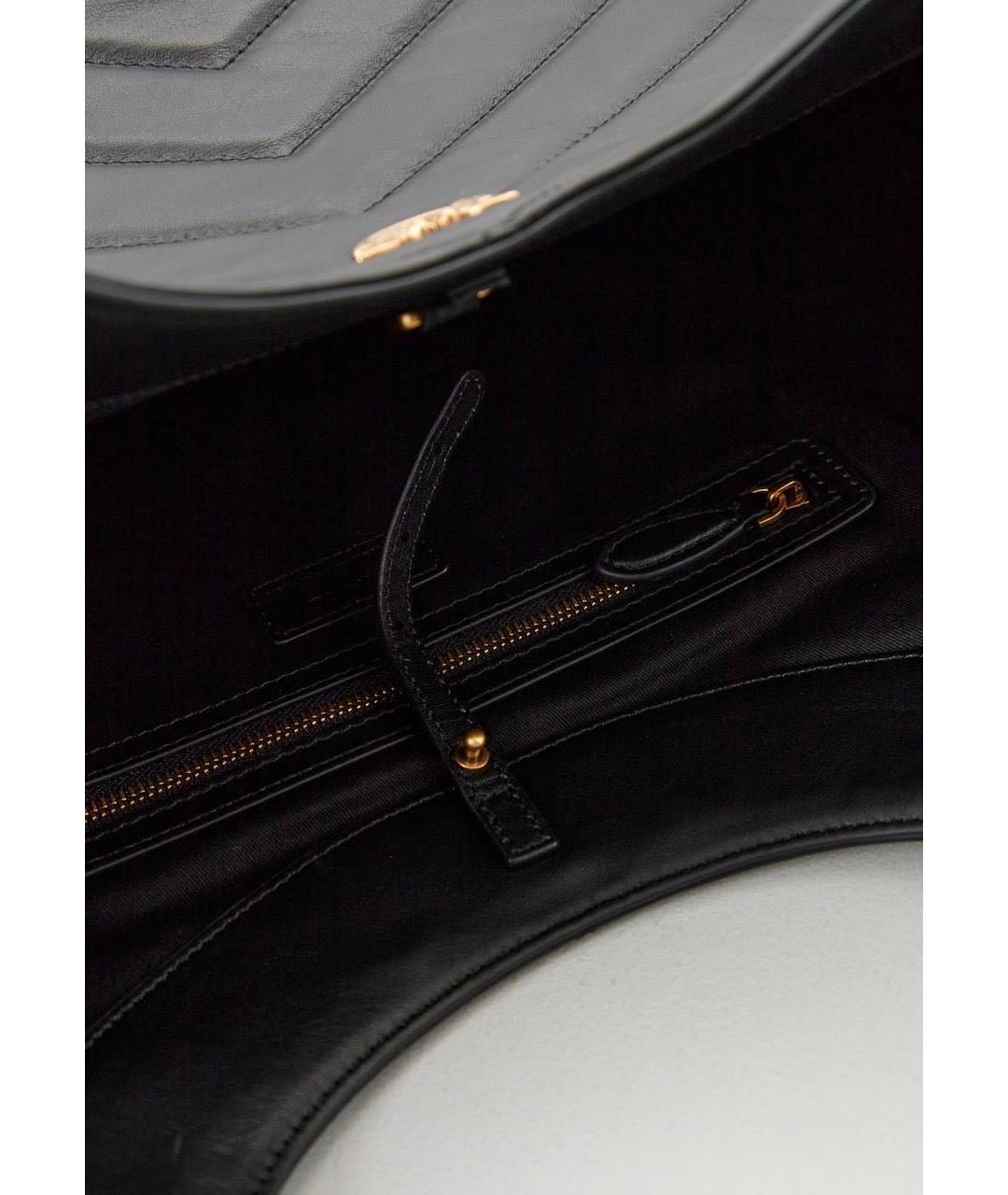 PINKO Черная кожаная сумка тоут, фото 4