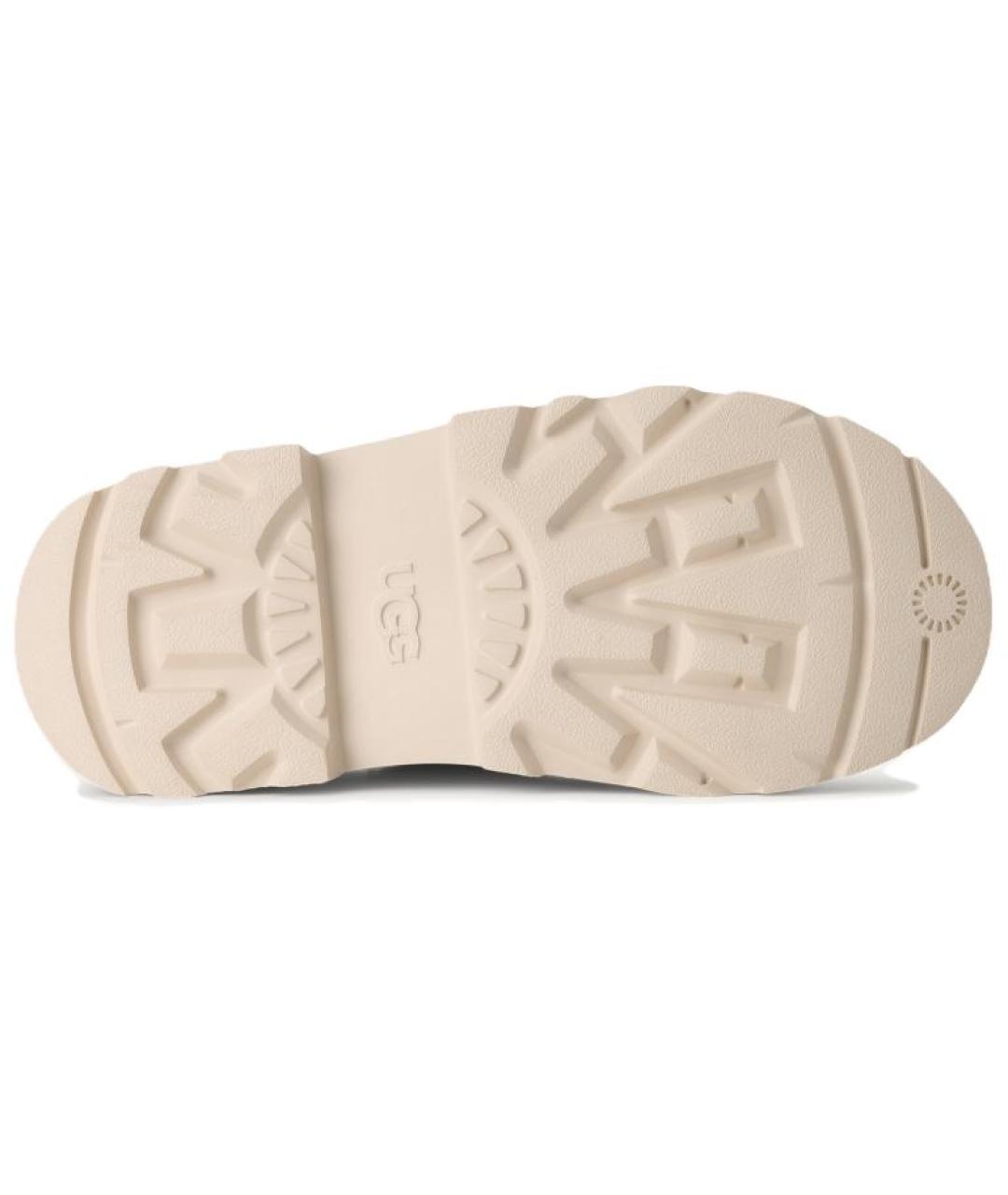 UGG AUSTRALIA Бежевые замшевые низкие ботинки, фото 5