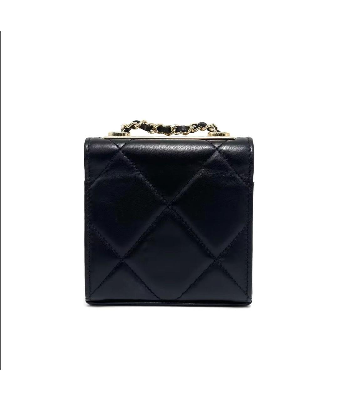 CHANEL Черная кожаная сумка через плечо, фото 3