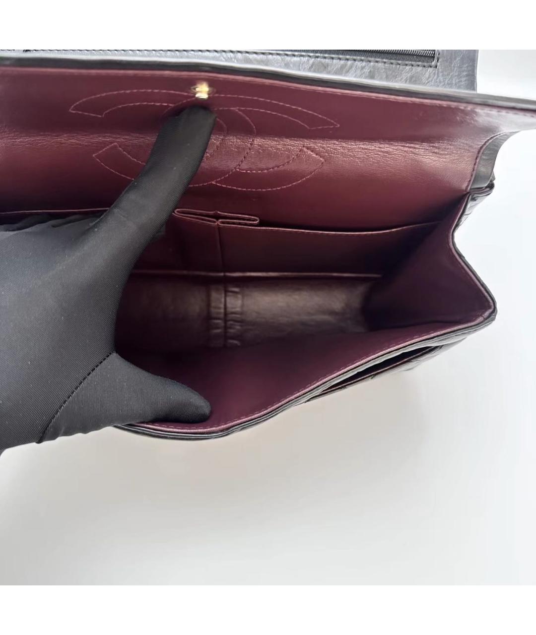 CHANEL Черная кожаная сумка через плечо, фото 6