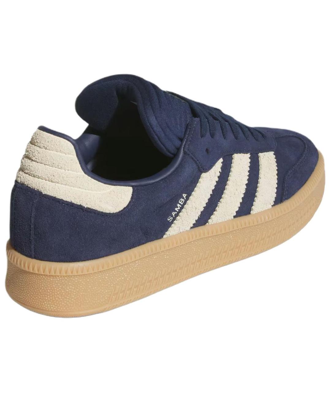 ADIDAS Синие замшевые низкие кроссовки / кеды, фото 4