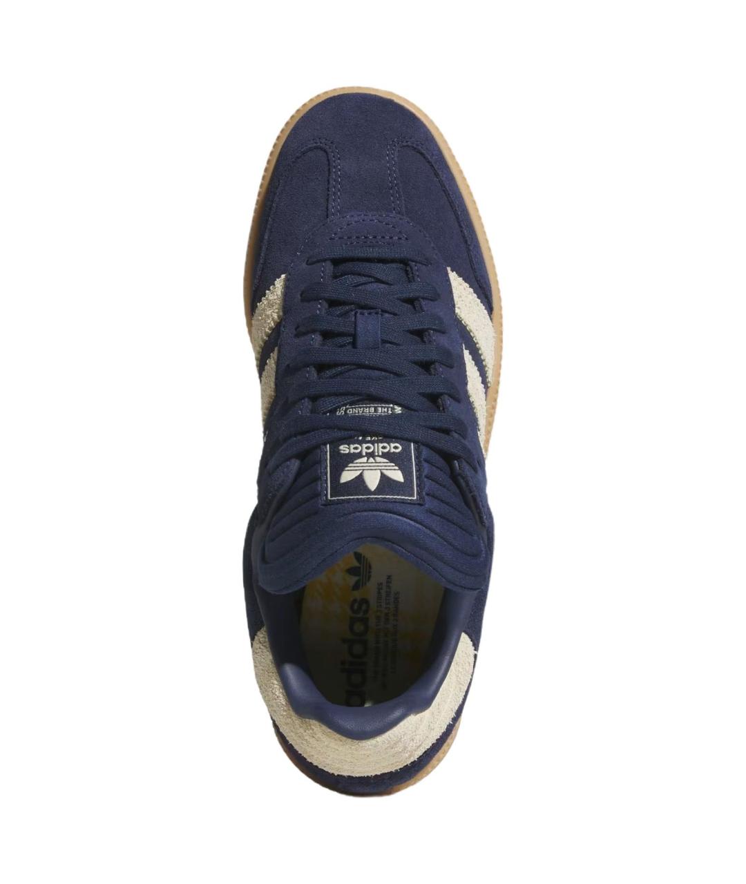 ADIDAS Синие замшевые низкие кроссовки / кеды, фото 5