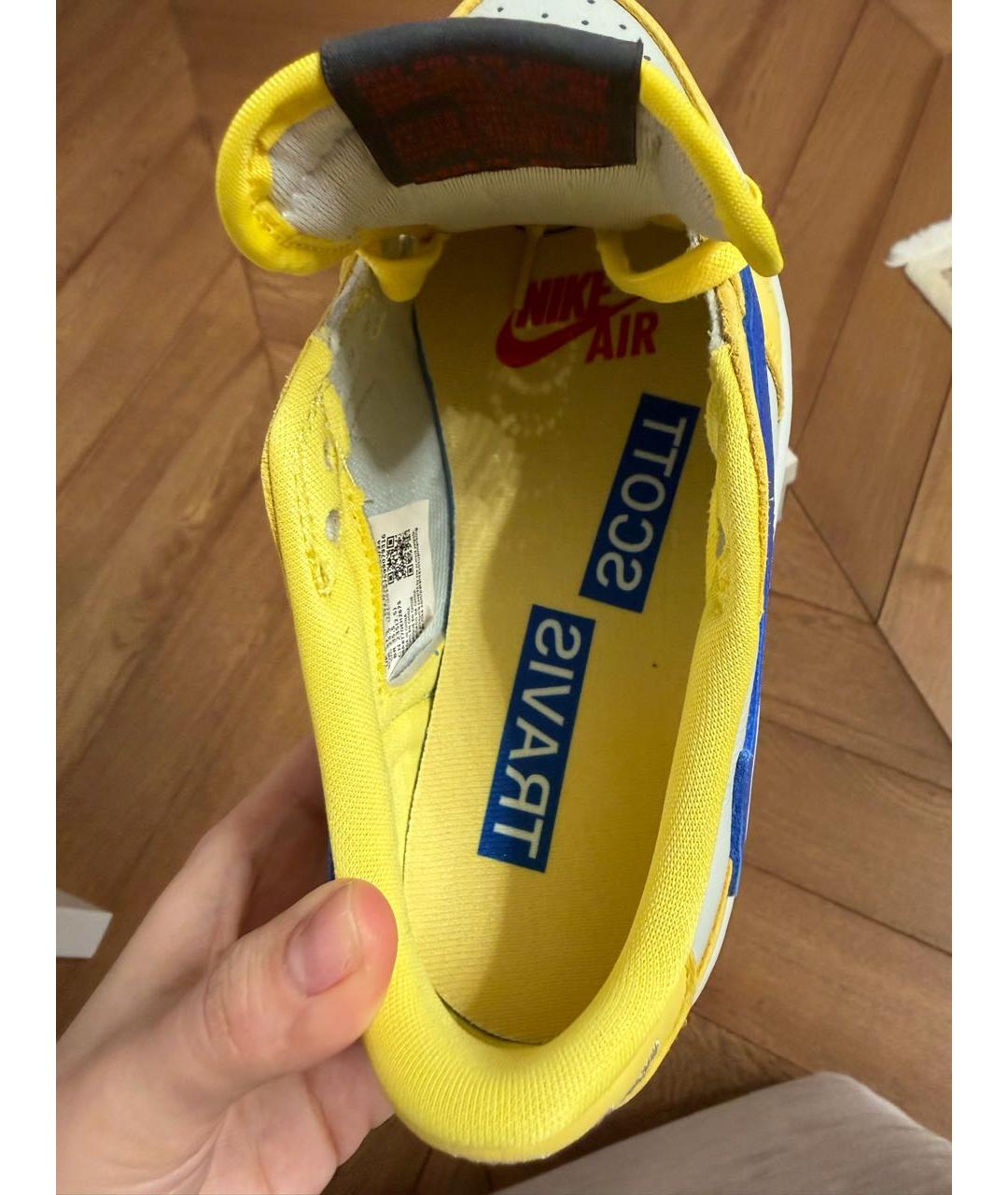 NIKE Желтые кожаные кеды, фото 3