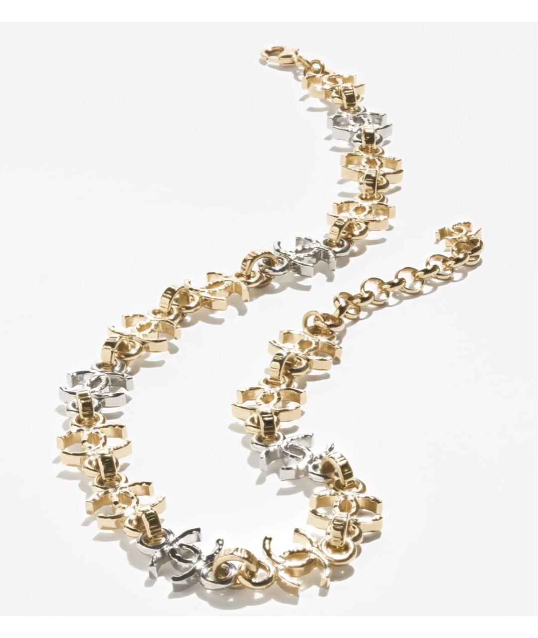 CHANEL Золотое металлическое колье, фото 2