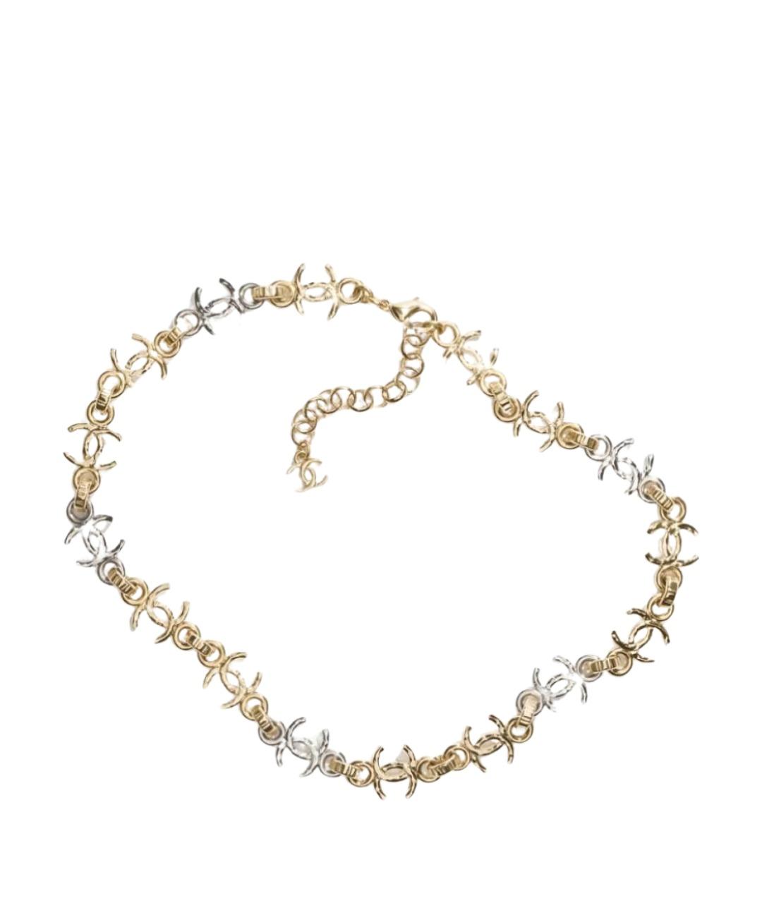 CHANEL Золотое металлическое колье, фото 1