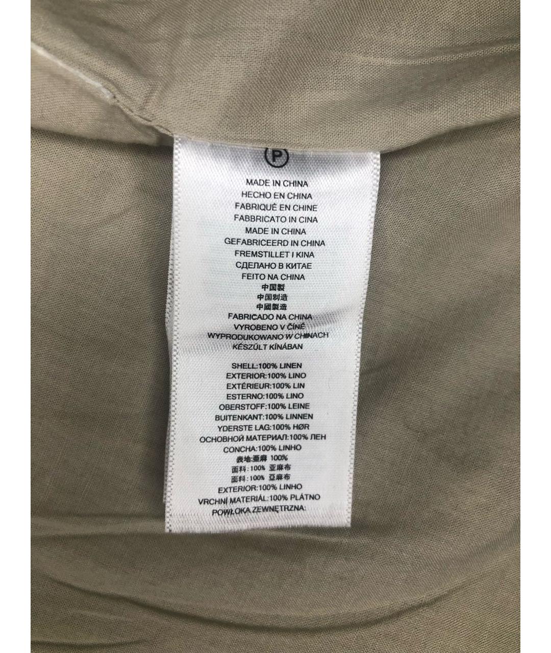 MICHAEL KORS Бежевый льняной жакет/пиджак, фото 5