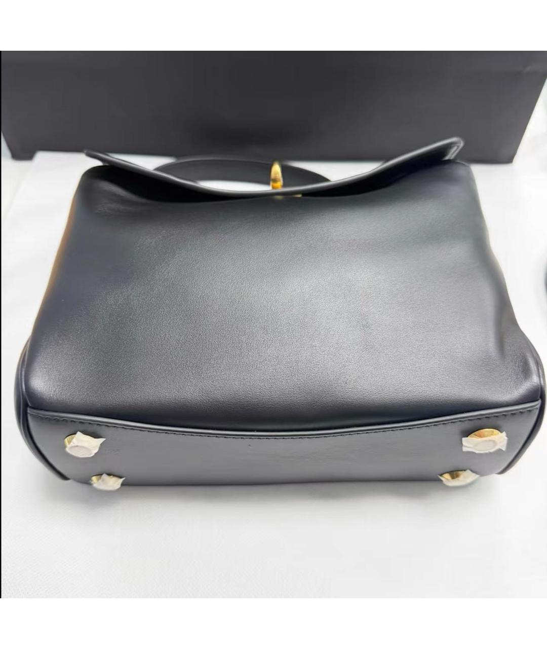 BALENCIAGA Черная кожаная сумка с короткими ручками, фото 3