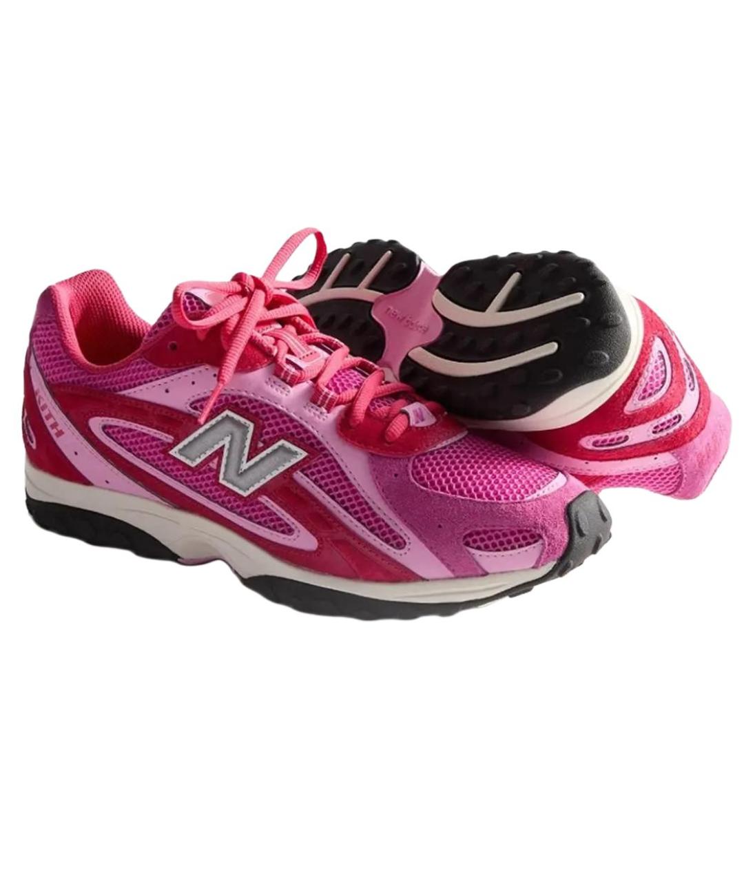 NEW BALANCE Розовые замшевые кроссовки, фото 5