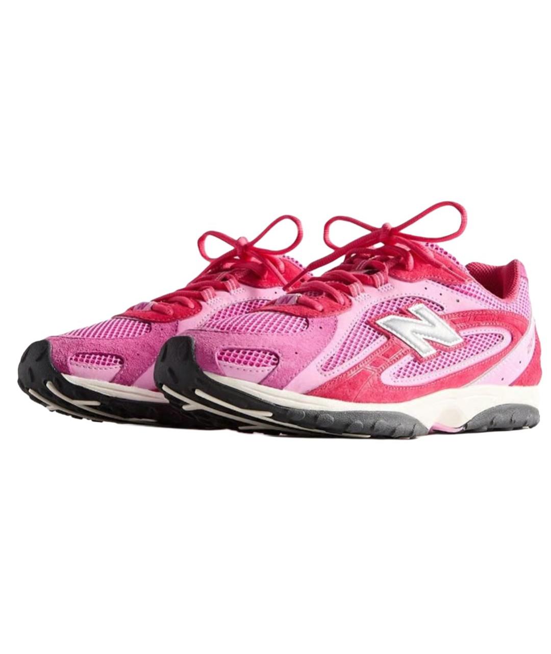 NEW BALANCE Розовые замшевые кроссовки, фото 4